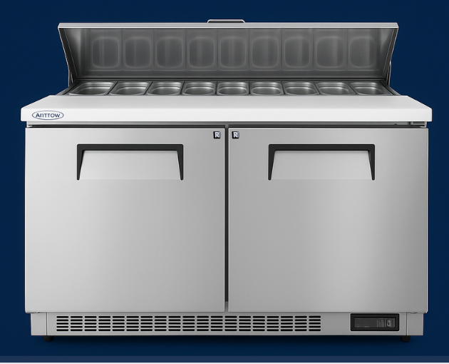 Commercial Food Prep Table Refrigerator 60"