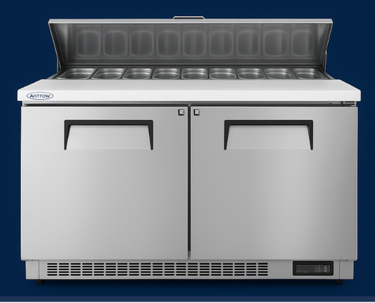 Commercial Food Prep Table Refrigerator 60"