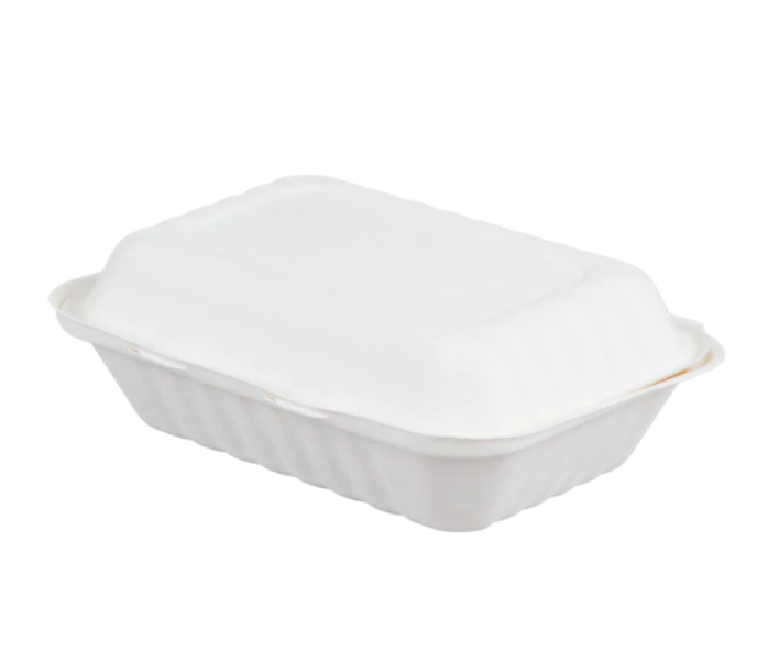 EcoFriendly Rectangle Container 9" x 6" x 3" 1-Compartment 29oz 150/cs